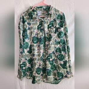 Vintage K Arnold Women's 100% Silk Blouse Size 14-16